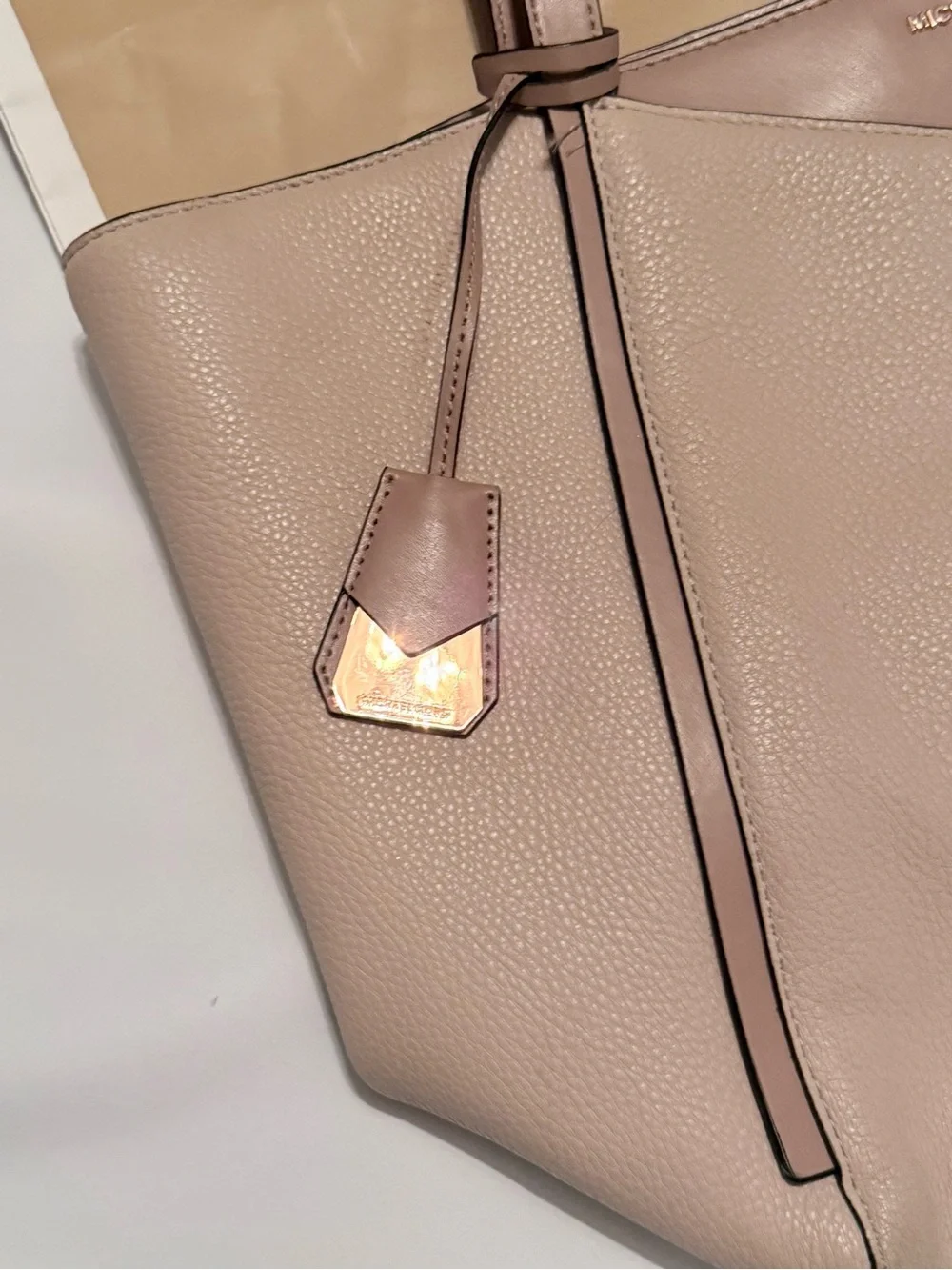 Michael Kors Pebbled Leather Tote in Blush